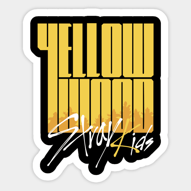 Kpop Stray Kids Yellow Wood Sticker by LySaTee